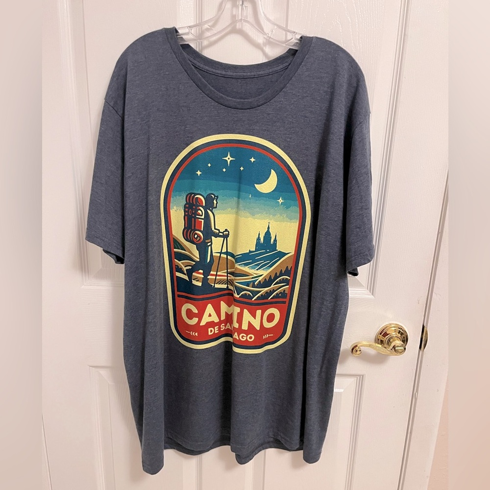 El Camino de Santiago Tee Shirt, Souvenir, T-Shirt, XXL, 2X, Buen Camino Frances